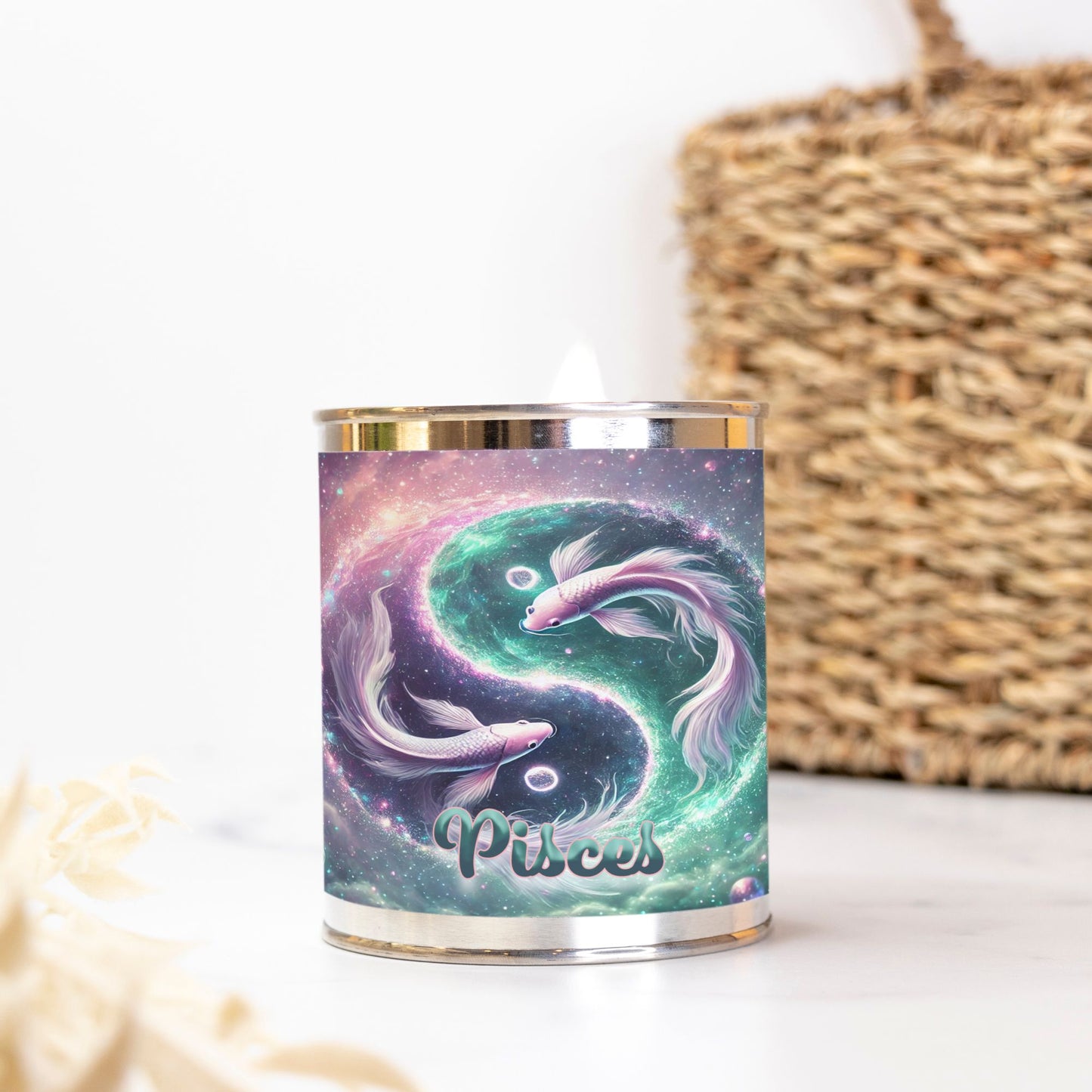 Zodiac -Pisces - Candle Paint Can (Hand Poured 16 oz.)