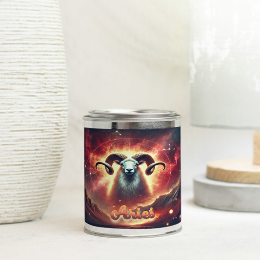 Zodiac - Aries - Candle Paint Can (Hand Poured 16 oz.)