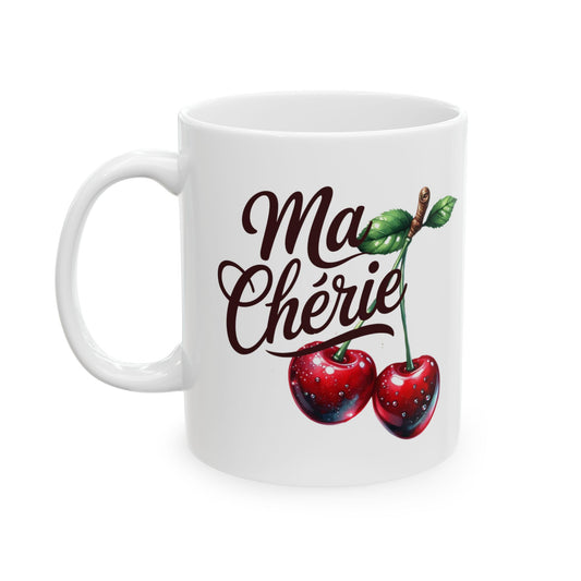 Charming cherry ceramic mug
