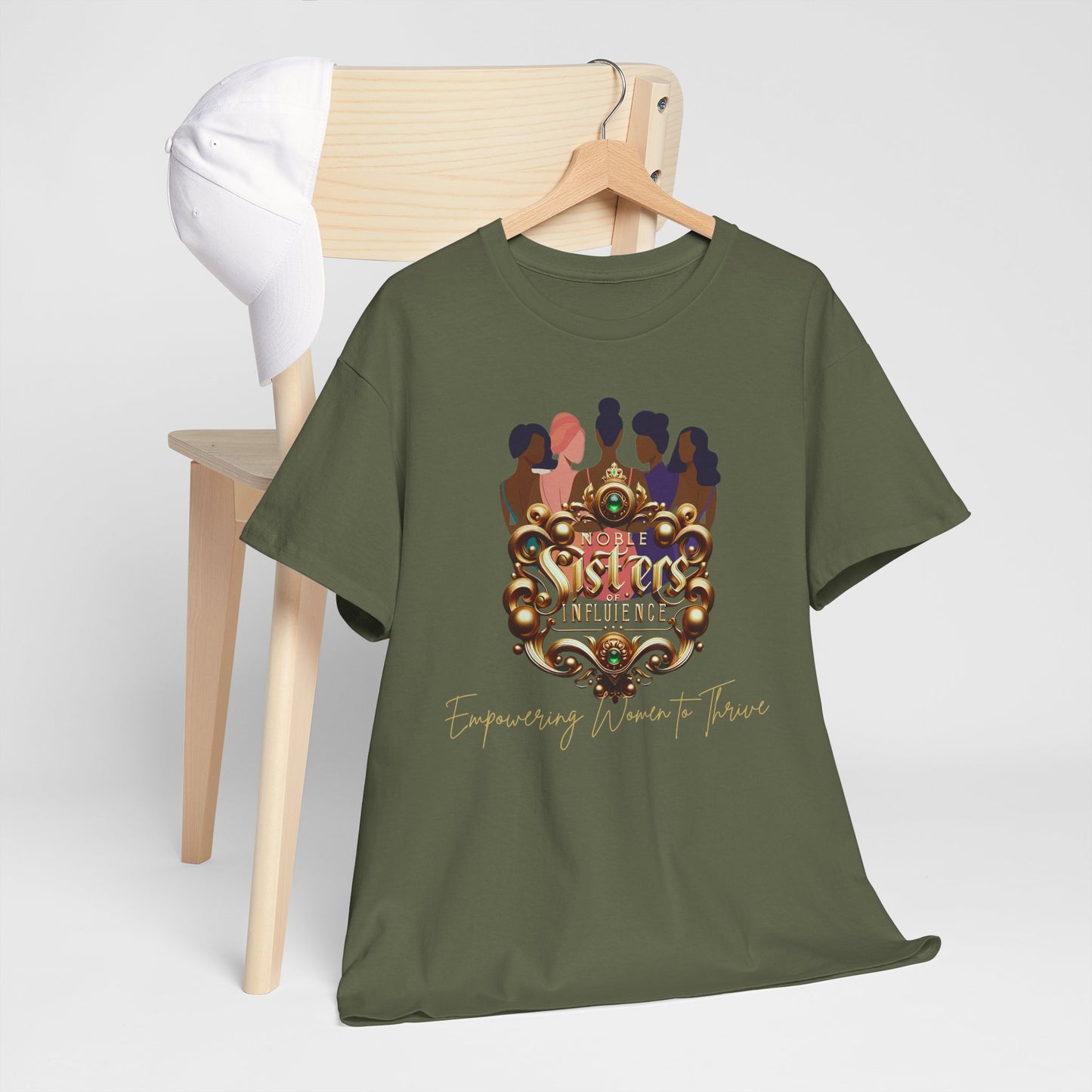 Sisterhood Unisex Heavy Cotton Tee, Feminist T-Shirt, Empowering Apparel, Gifts for Friends, Celebrating Women