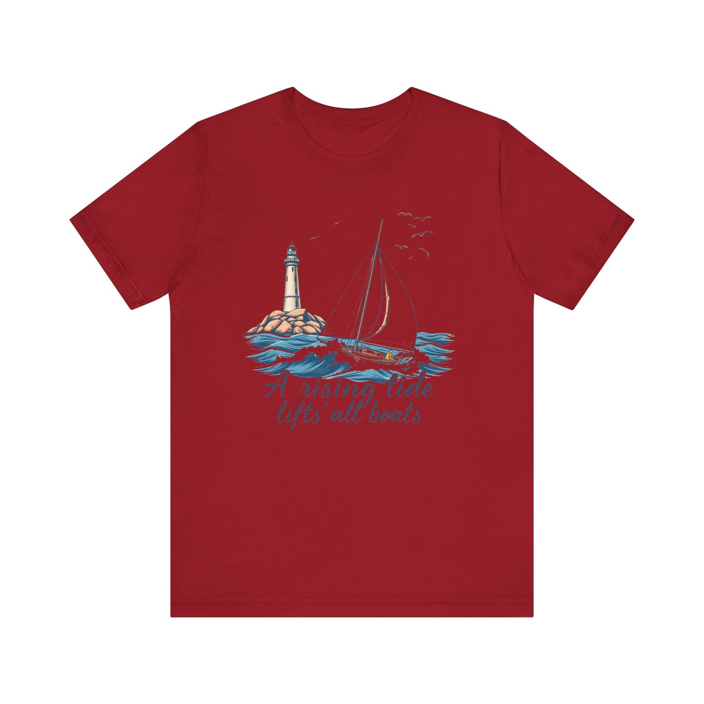 Nautical Tee, Boat Quote Shirt, Ocean Lover Tshirt, Beach Graphic Top, Maritime Theme Clothing, Sailor Gift Apparel
