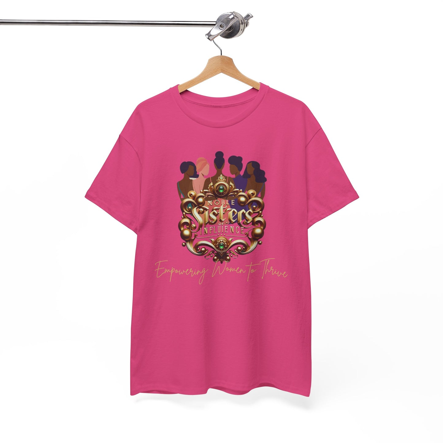 Sisterhood Unisex Heavy Cotton Tee, Feminist T-Shirt, Empowering Apparel, Gifts for Friends, Celebrating Women