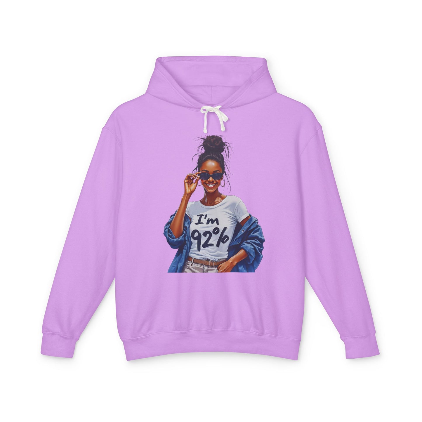 Black Women Voter Lightweight Hoodie, 92% Percentage Empowered, Unisex Sweatshirt, Political Activism, Social Justice Top, Voter Rights
