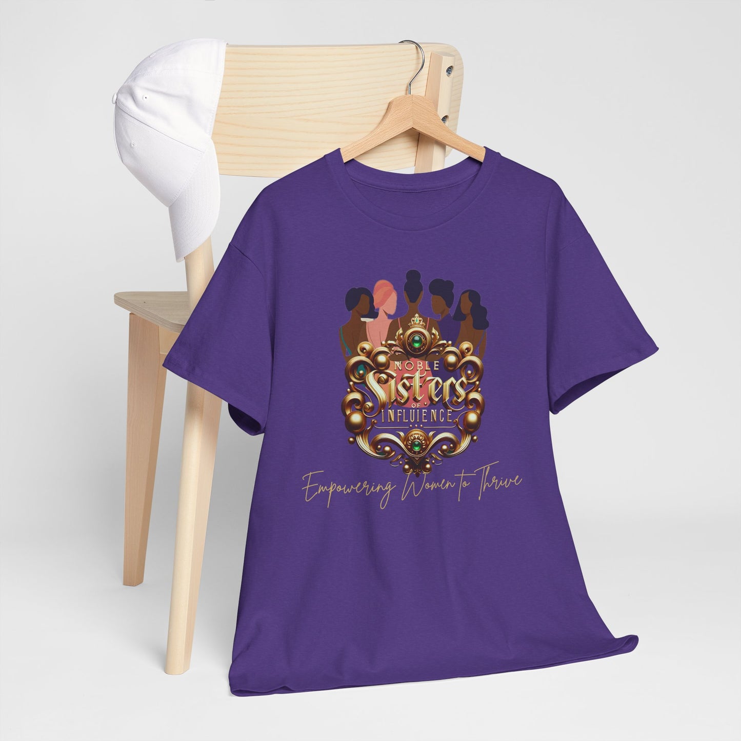 Sisterhood Unisex Heavy Cotton Tee, Feminist T-Shirt, Empowering Apparel, Gifts for Friends, Celebrating Women
