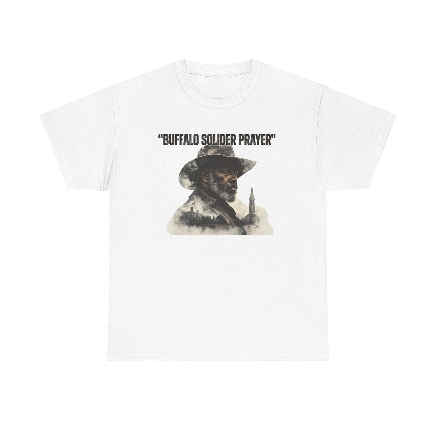 Buffalo Soldier Prayer Unisex Tee, Vintage Graphic Heritage Apparel for Veterans, Gift Shirt