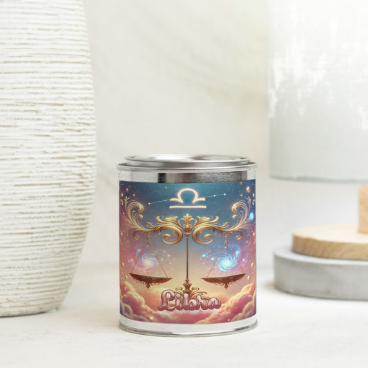 Zodiac -Libra - Candle Paint Can (Hand Poured 16 oz.)