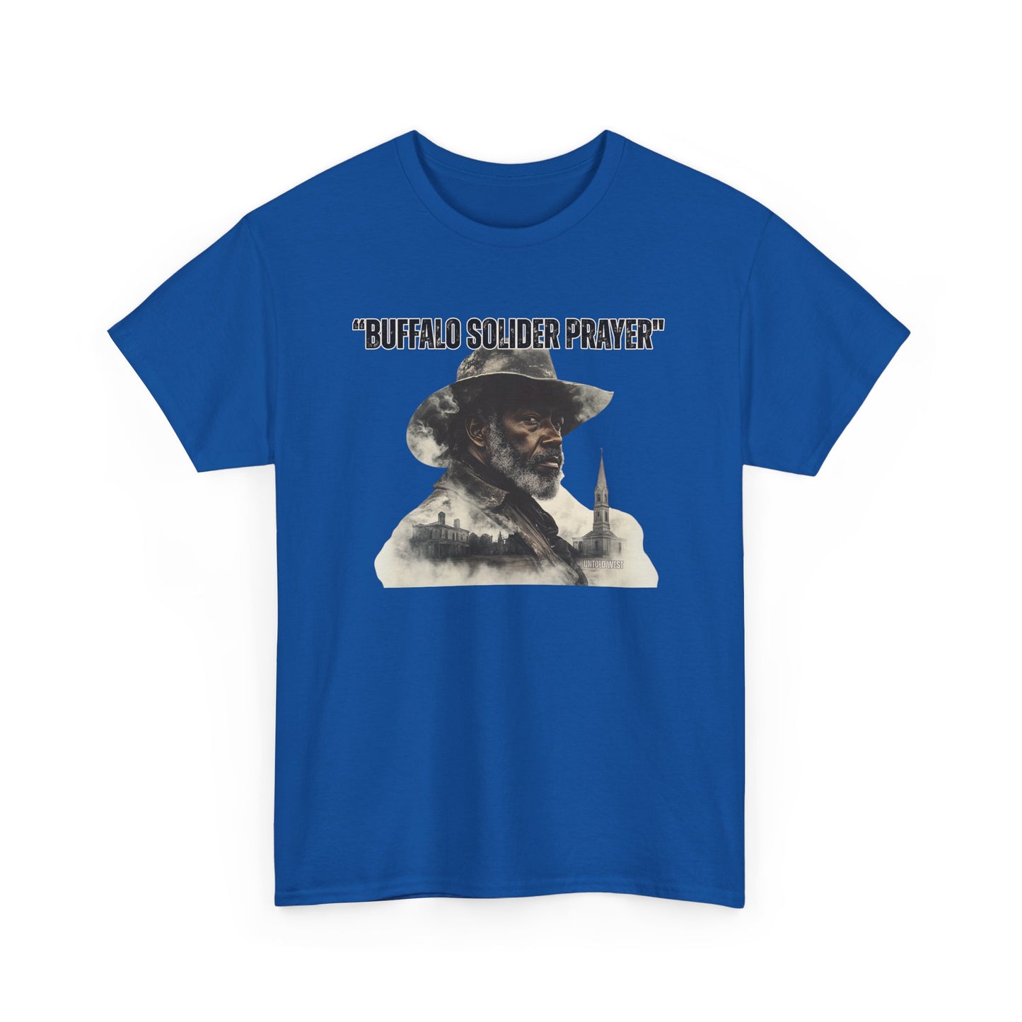 Buffalo Soldier Prayer Unisex Tee, Vintage Graphic Heritage Apparel for Veterans, Gift Shirt