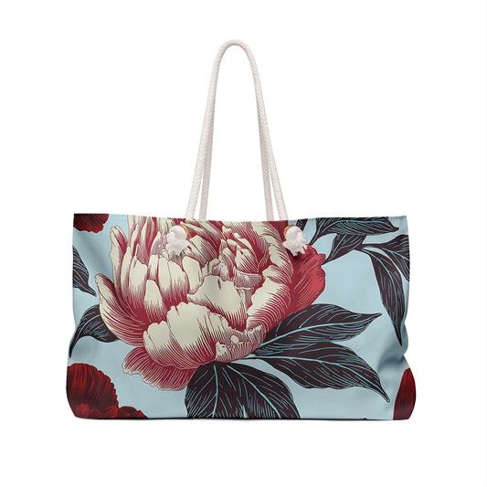 Vintage Floral Weekender Bag - Stylish & Spacious Travel Tote