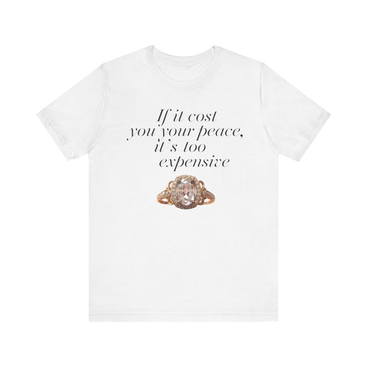 Peaceful Reminder Unisex Tee, Inspirational Shirt for Women, Graphic Tee, Empowering Tshirt, Positive Quote Top