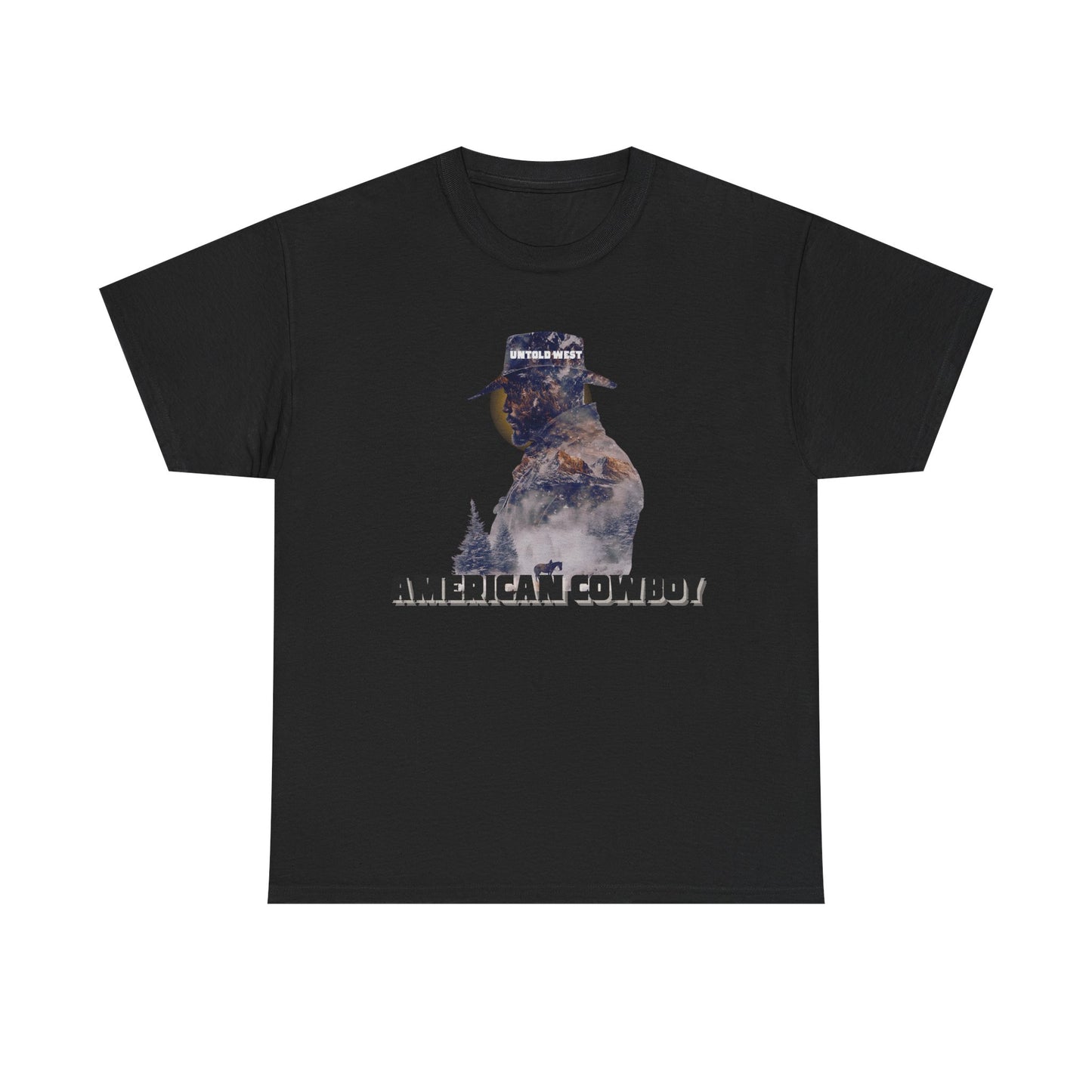 Cotton Tee American Cowboy Western Design Shirt