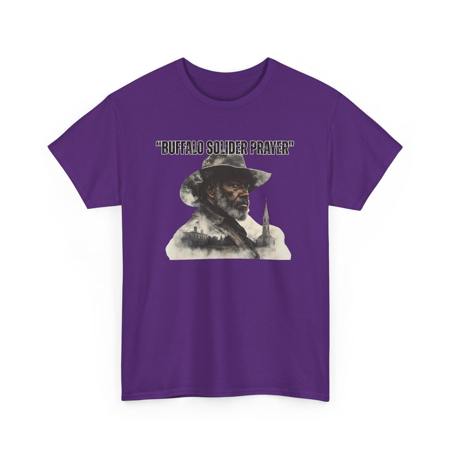 Buffalo Soldier Prayer Unisex Tee, Vintage Graphic Heritage Apparel for Veterans, Gift Shirt