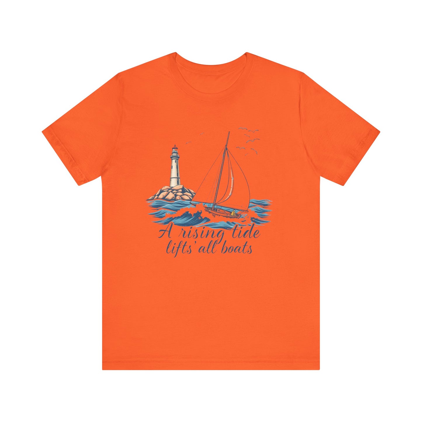 Nautical Tee, Boat Quote Shirt, Ocean Lover Tshirt, Beach Graphic Top, Maritime Theme Clothing, Sailor Gift Apparel