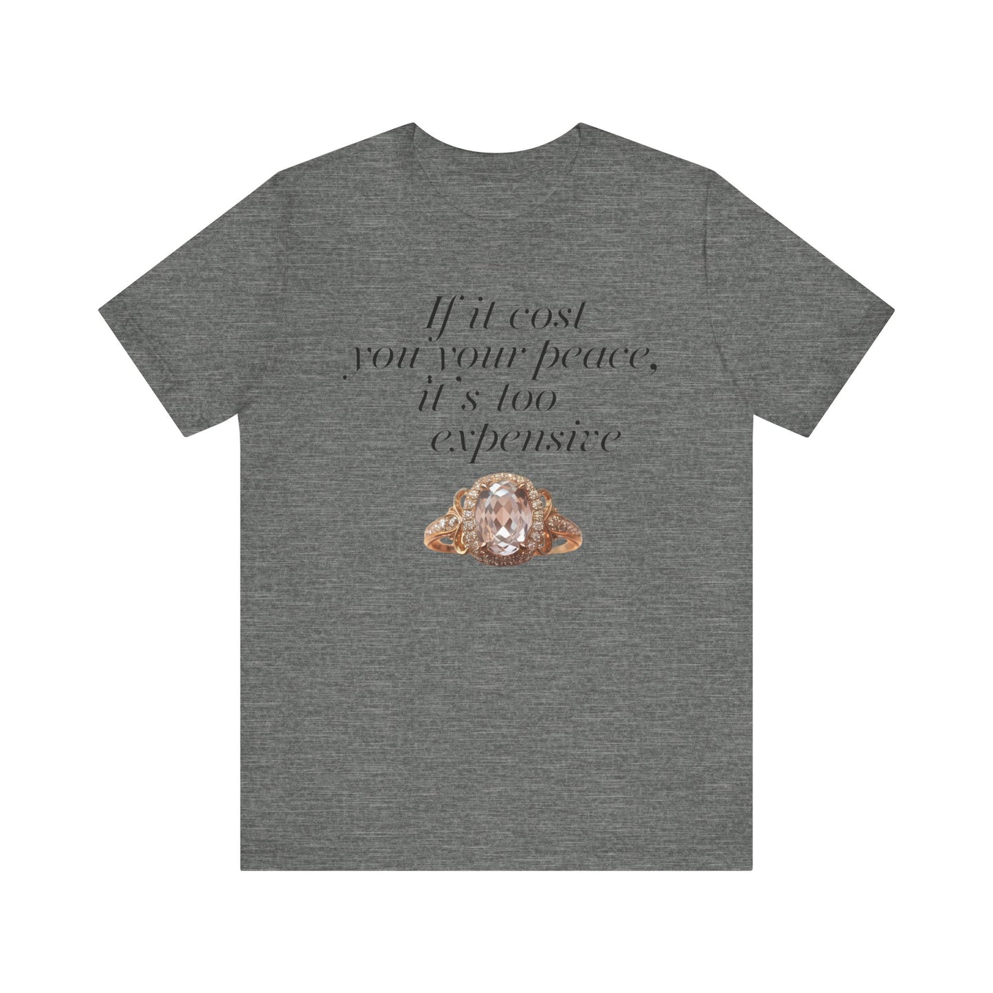 Peaceful Reminder Unisex Tee, Inspirational Shirt for Women, Graphic Tee, Empowering Tshirt, Positive Quote Top