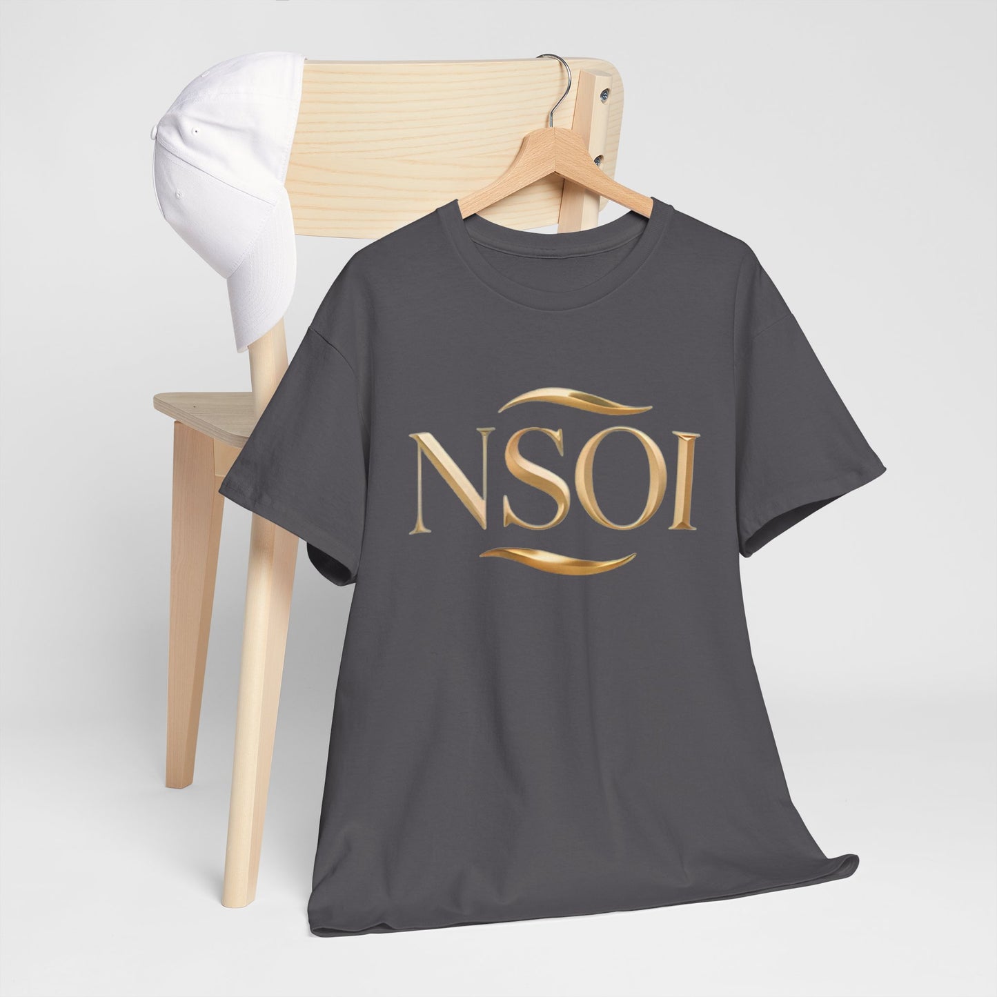 Stylish NSOI Unisex Heavy Cotton Tee for Casual Wear, Comfortable Everyday T-Shirt, Trendy Gift for Friends, Graphic Tee, Fashion Statement