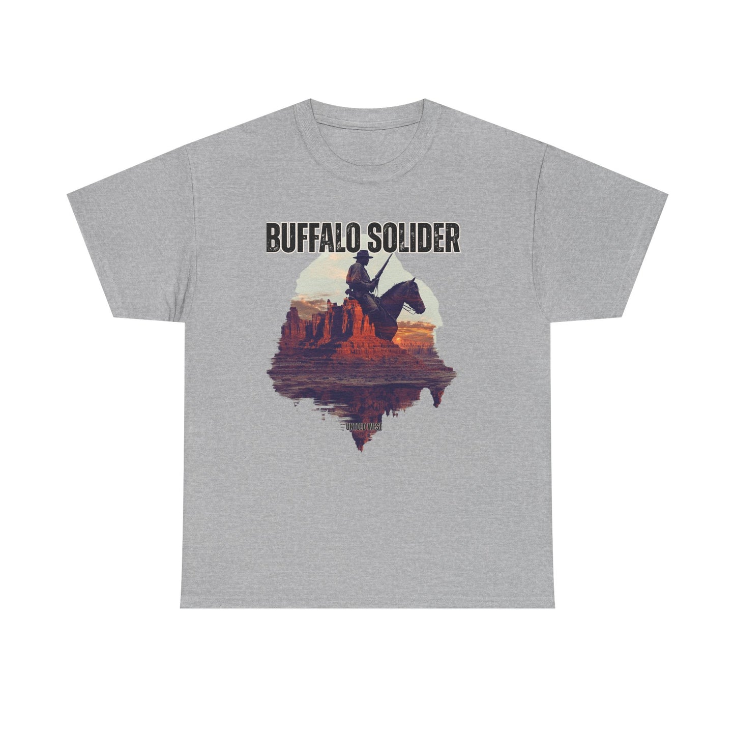 Vintage Buffalo Soldier Tee, Old West History Cotton Shirt, Unisex Graphic Tee, Cowboy Western Theme Top, Historical Military