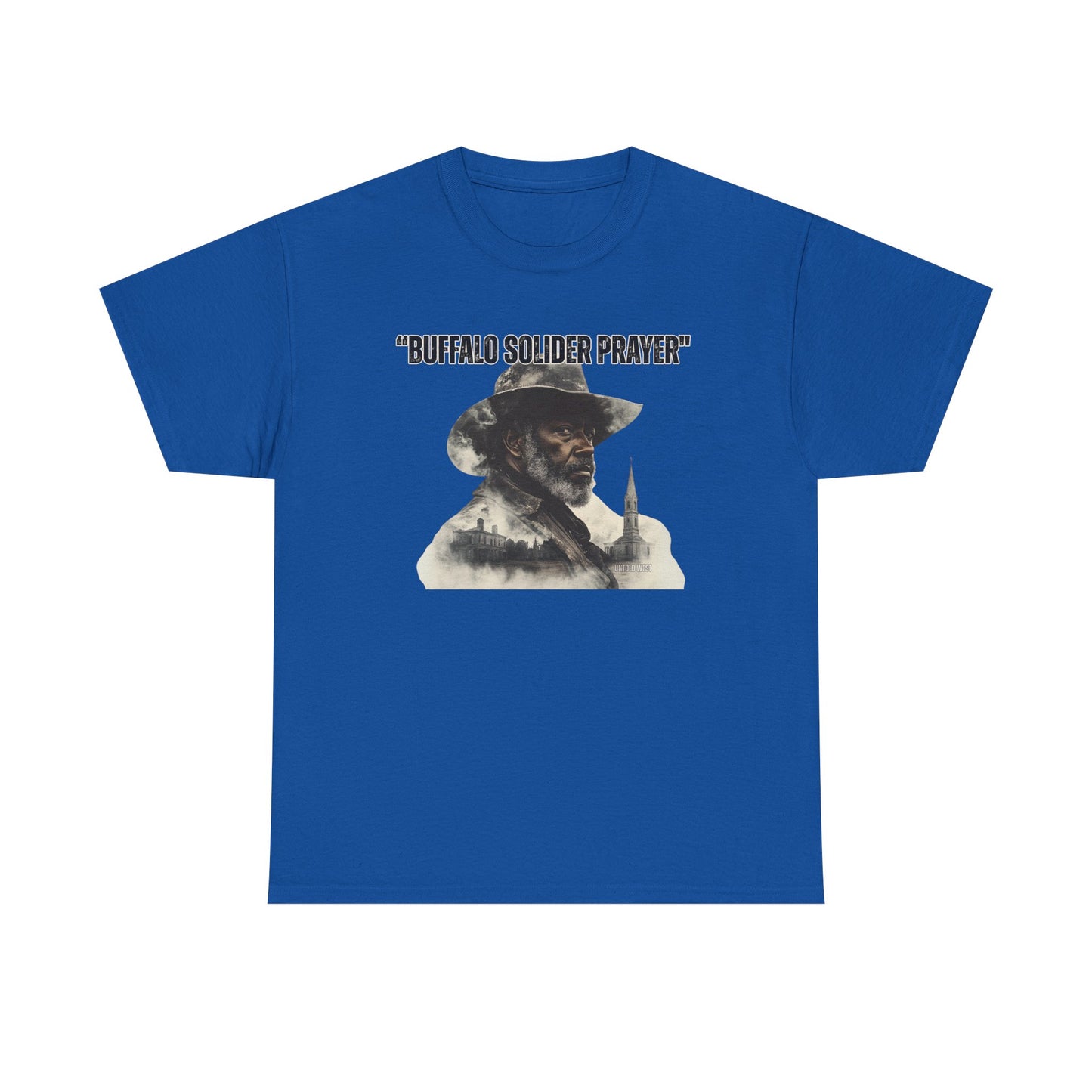 Buffalo Soldier Prayer Unisex Tee, Vintage Graphic Heritage Apparel for Veterans, Gift Shirt