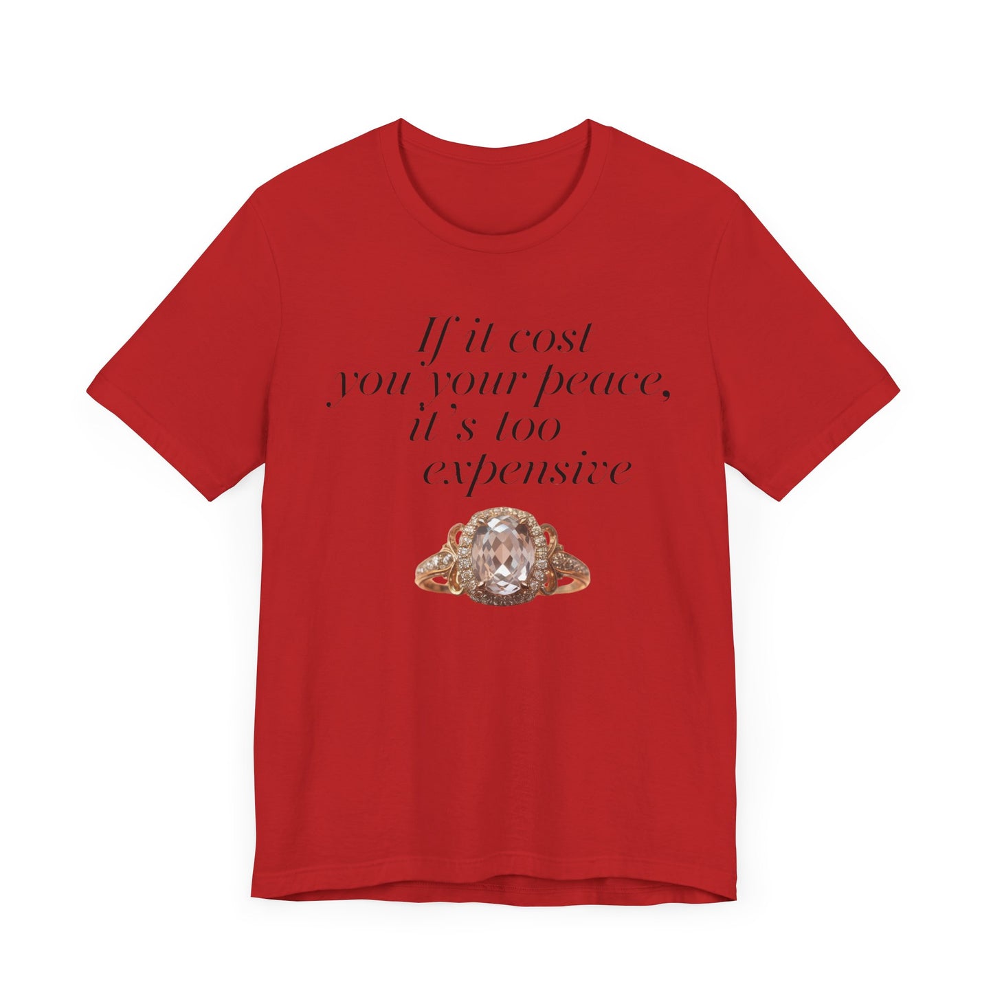 Peaceful Reminder Unisex Tee, Inspirational Shirt for Women, Graphic Tee, Empowering Tshirt, Positive Quote Top