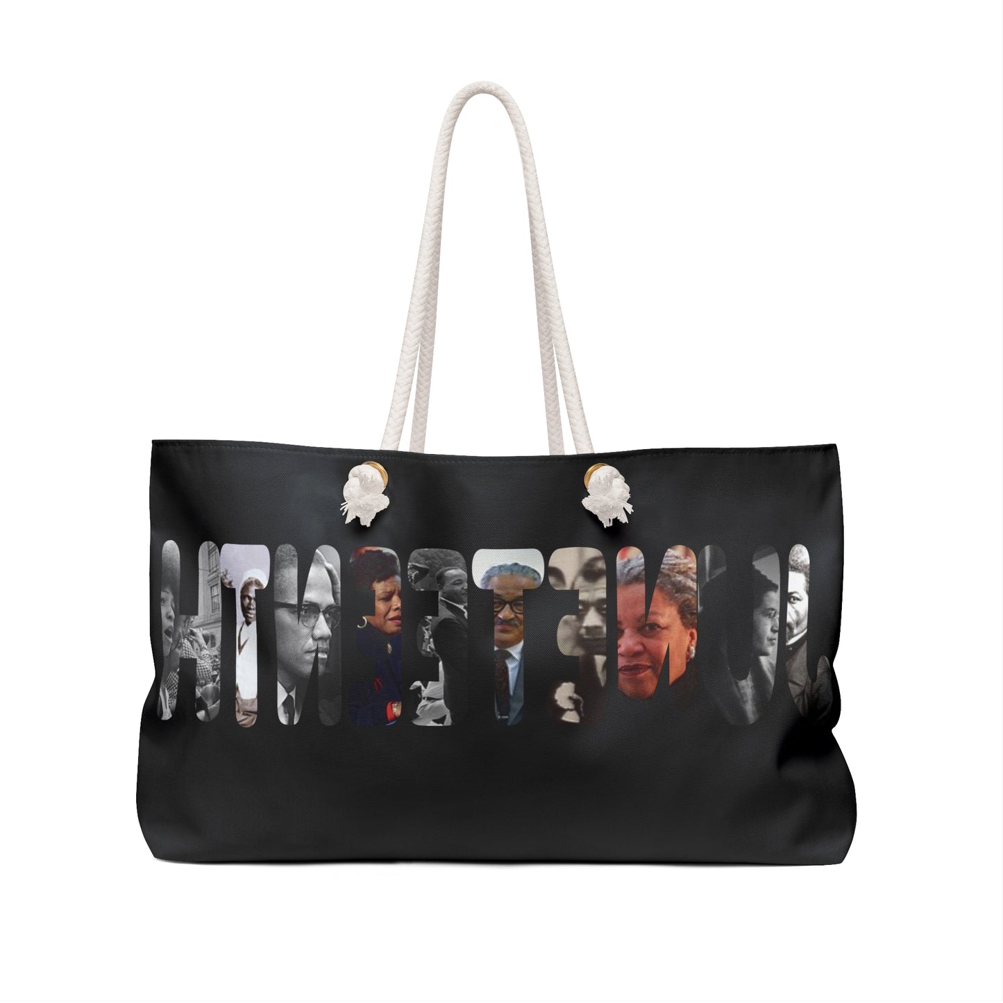 Juneteenth 2025 Weekender Bag - Black History in Pictures, Travel Tote, Overnight Duffel, Carry-On Luggage, African American Heritage Gift