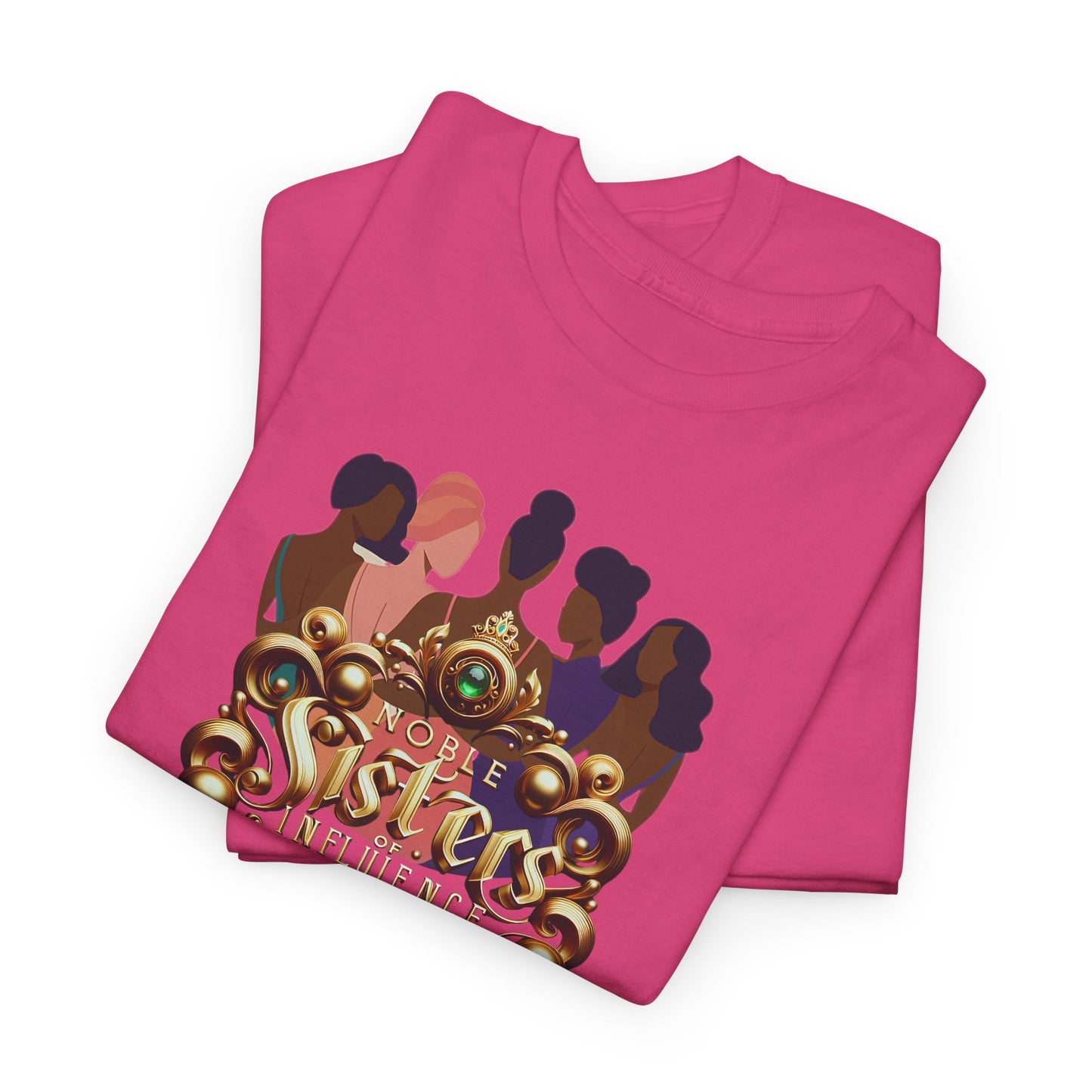 Sisterhood Unisex Heavy Cotton Tee, Feminist T-Shirt, Empowering Apparel, Gifts for Friends, Celebrating Women