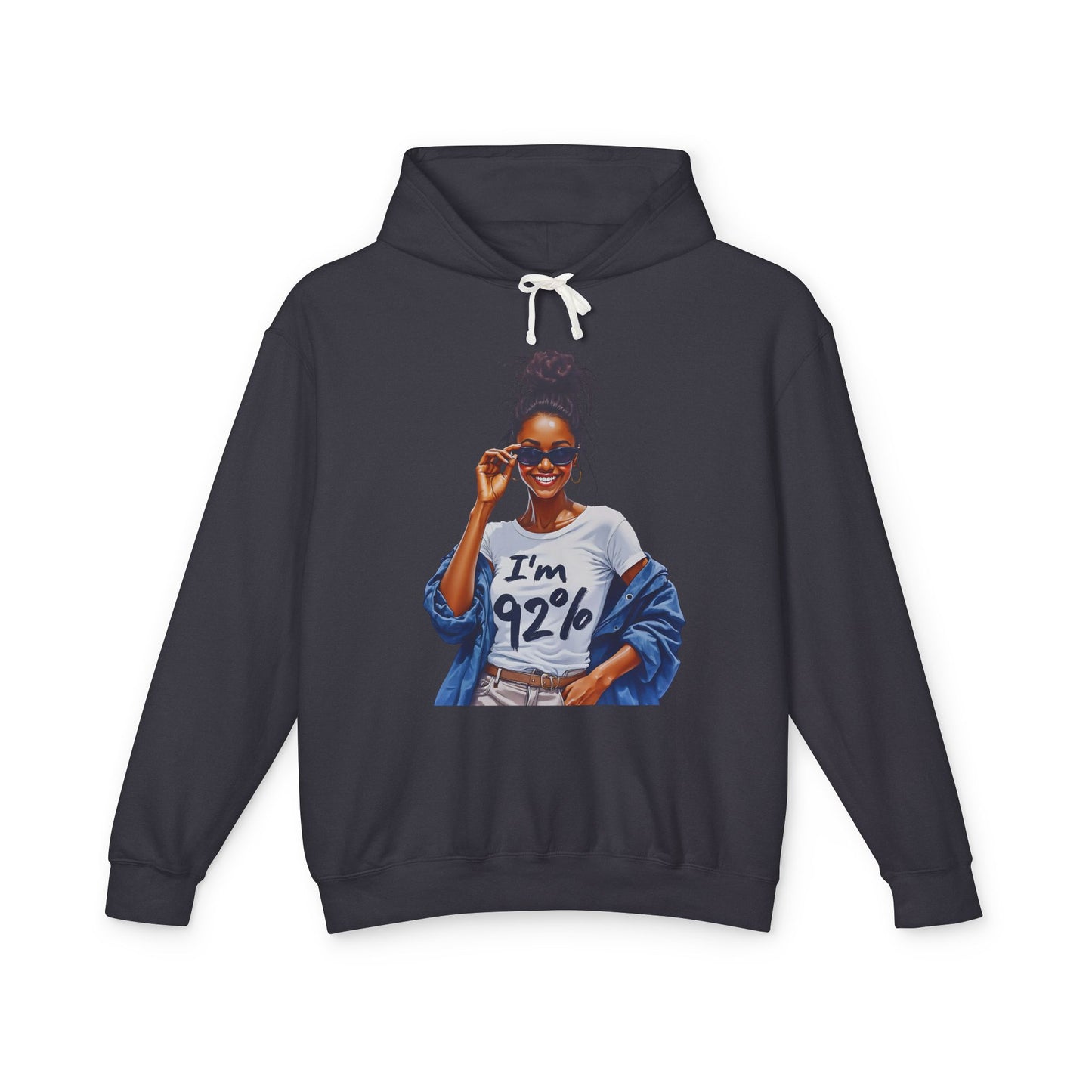 Black Women Voter Lightweight Hoodie, 92% Percentage Empowered, Unisex Sweatshirt, Political Activism, Social Justice Top, Voter Rights