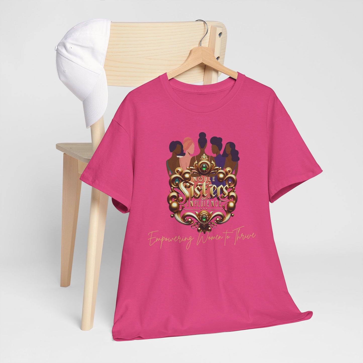Sisterhood Unisex Heavy Cotton Tee, Feminist T-Shirt, Empowering Apparel, Gifts for Friends, Celebrating Women