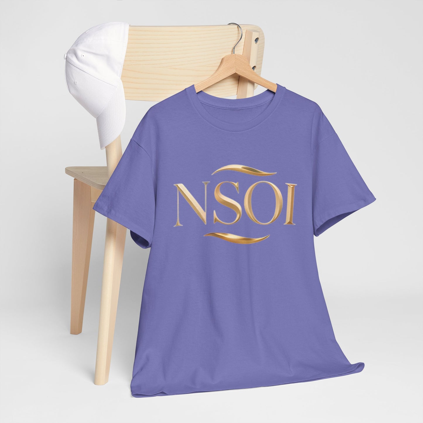 Stylish NSOI Unisex Heavy Cotton Tee for Casual Wear, Comfortable Everyday T-Shirt, Trendy Gift for Friends, Graphic Tee, Fashion Statement