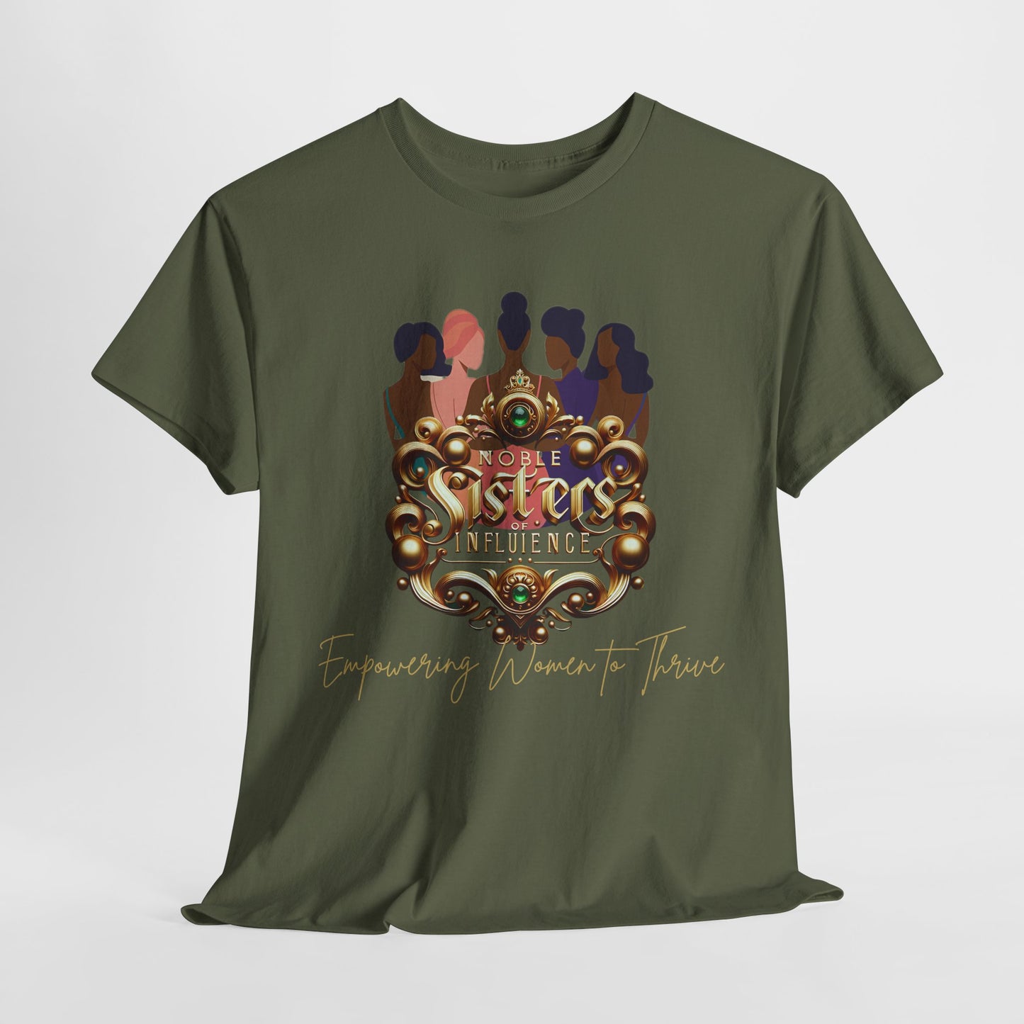 Sisterhood Unisex Heavy Cotton Tee, Feminist T-Shirt, Empowering Apparel, Gifts for Friends, Celebrating Women