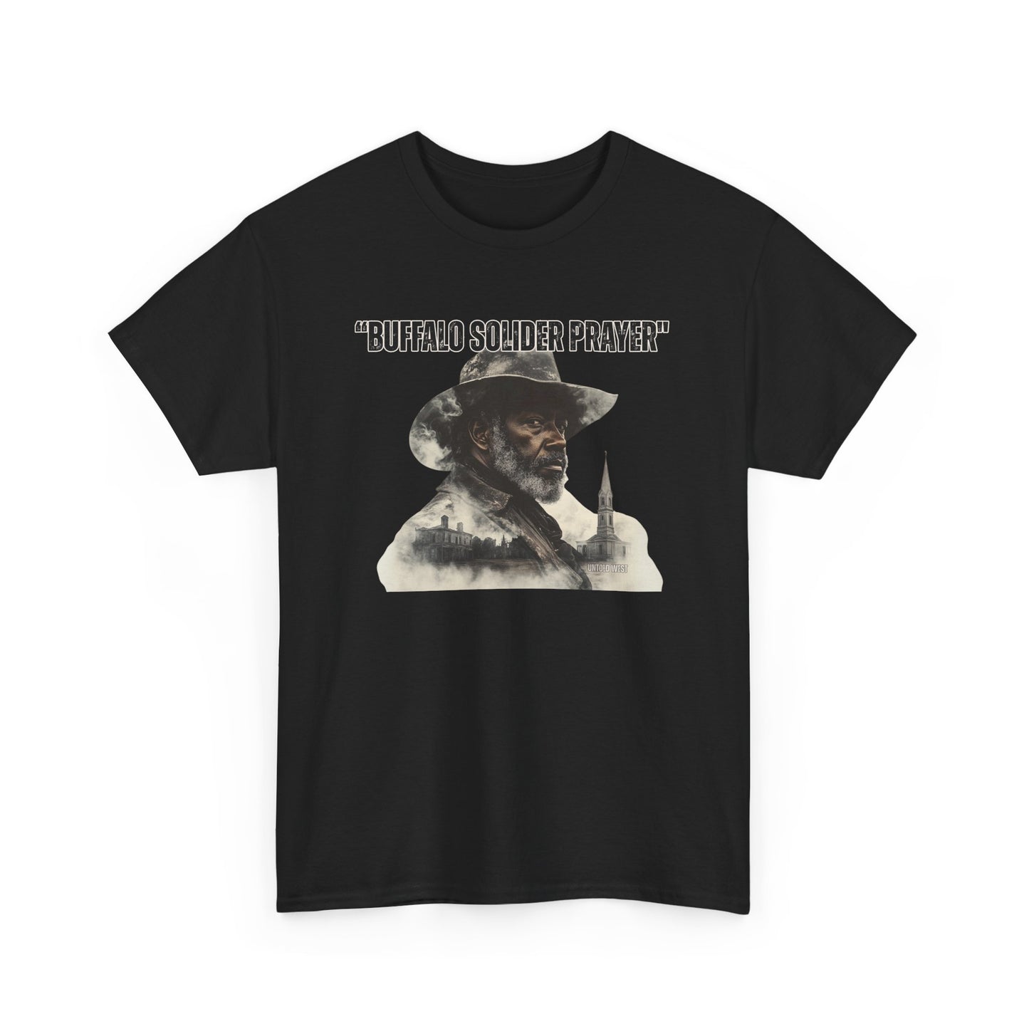 Buffalo Soldier Prayer Unisex Tee, Vintage Graphic Heritage Apparel for Veterans, Gift Shirt