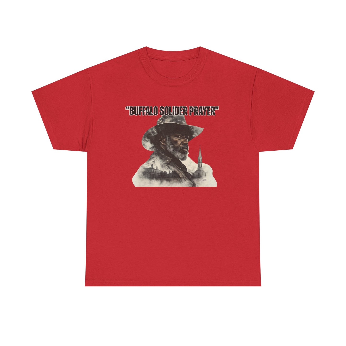 Buffalo Soldier Prayer Unisex Tee, Vintage Graphic Heritage Apparel for Veterans, Gift Shirt