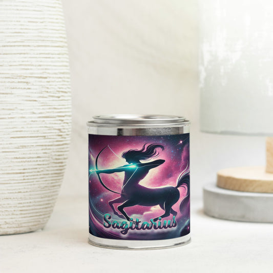 Zodiac - Sagitarius - Candle Paint Can (Hand Poured 16 oz.)