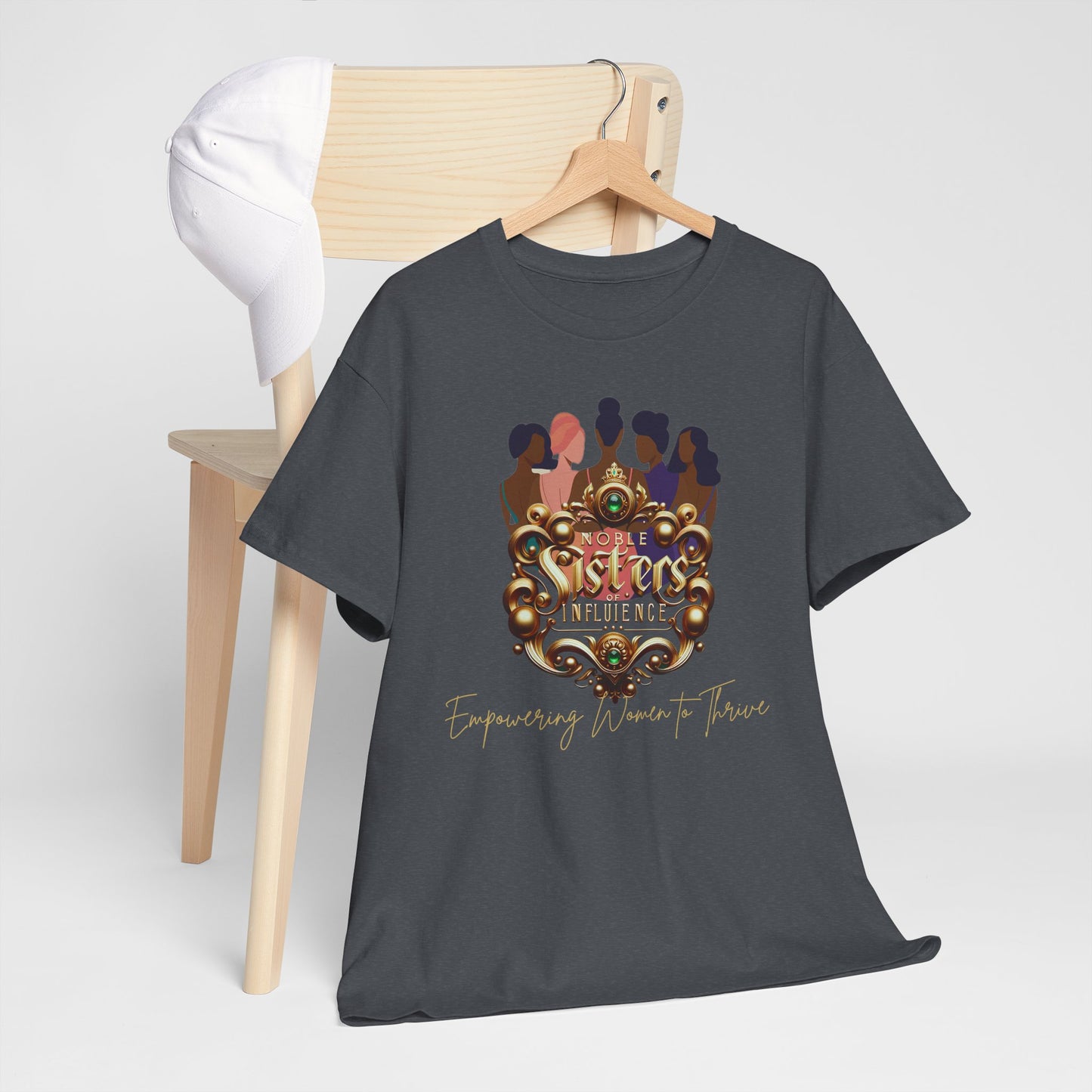 Sisterhood Unisex Heavy Cotton Tee, Feminist T-Shirt, Empowering Apparel, Gifts for Friends, Celebrating Women
