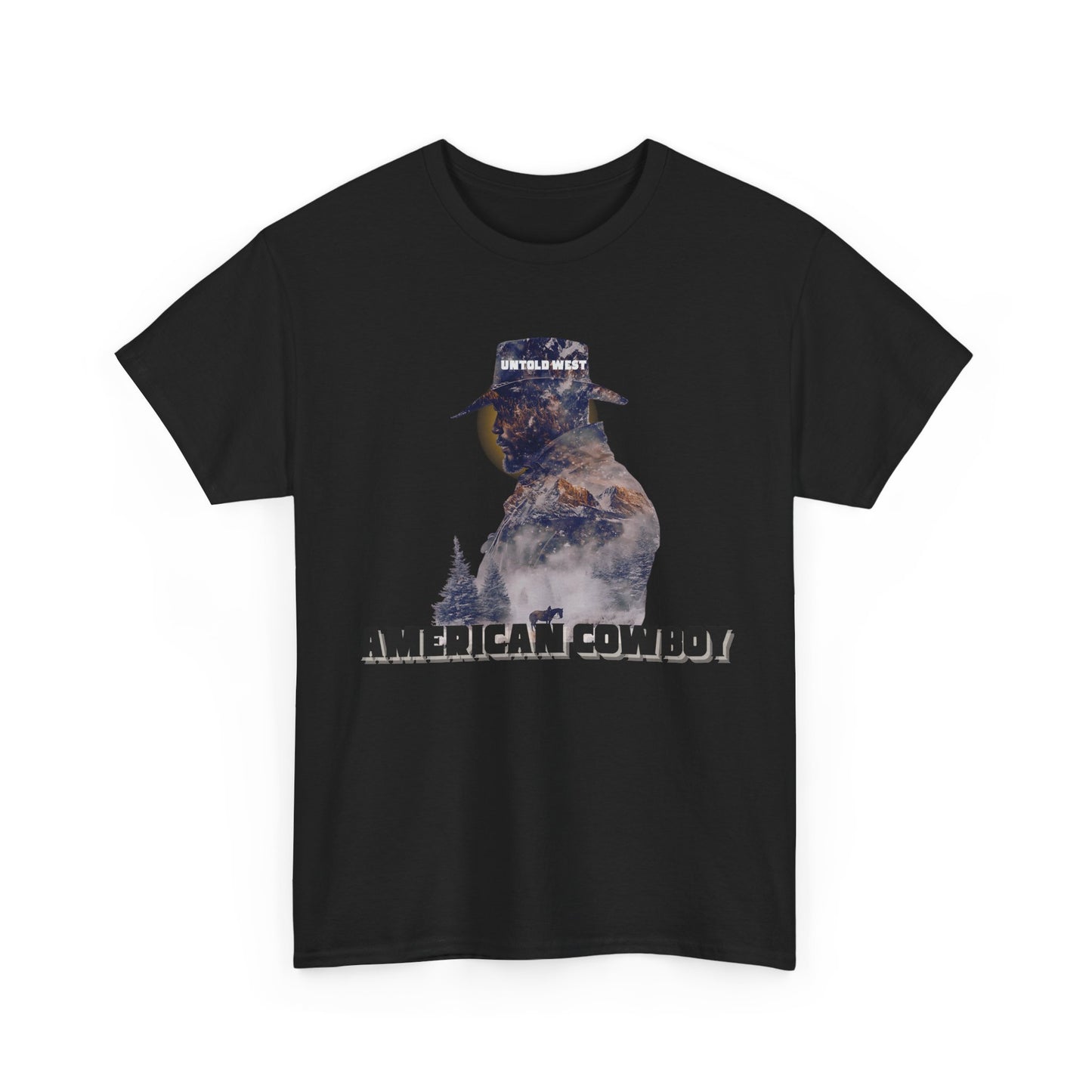 Cotton Tee American Cowboy Western Design Shirt
