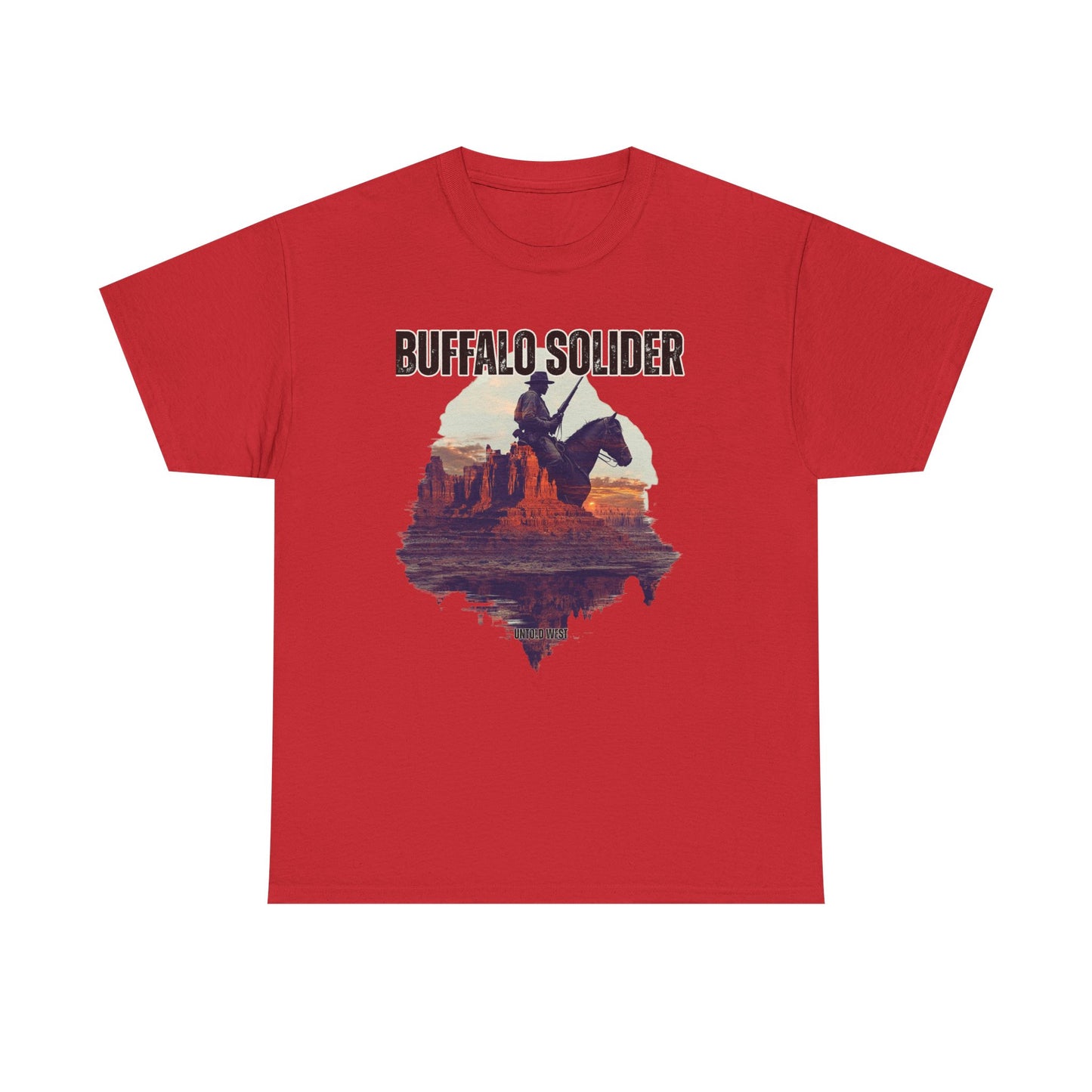 Vintage Buffalo Soldier Tee, Old West History Cotton Shirt, Unisex Graphic Tee, Cowboy Western Theme Top, Historical Military