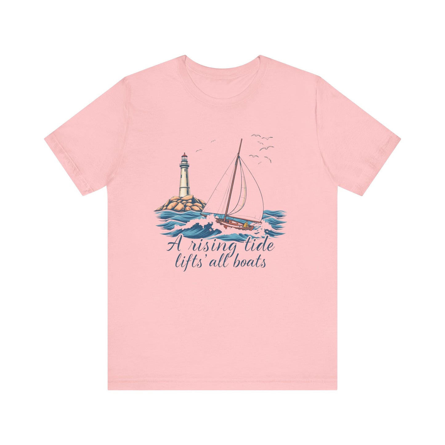 Nautical Tee, Boat Quote Shirt, Ocean Lover Tshirt, Beach Graphic Top, Maritime Theme Clothing, Sailor Gift Apparel