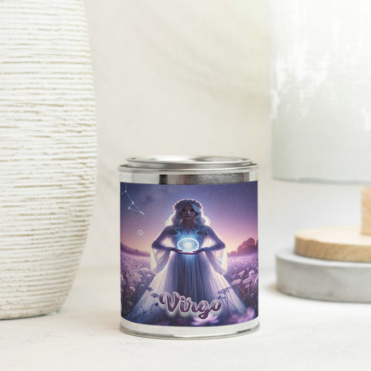 Zodiac - Virgo - Candle Paint Can (Hand Poured 16 oz.)