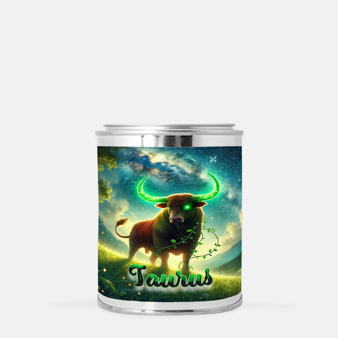 Zodiac - Taurus - Candle Paint Can (Hand Poured 16 oz.)