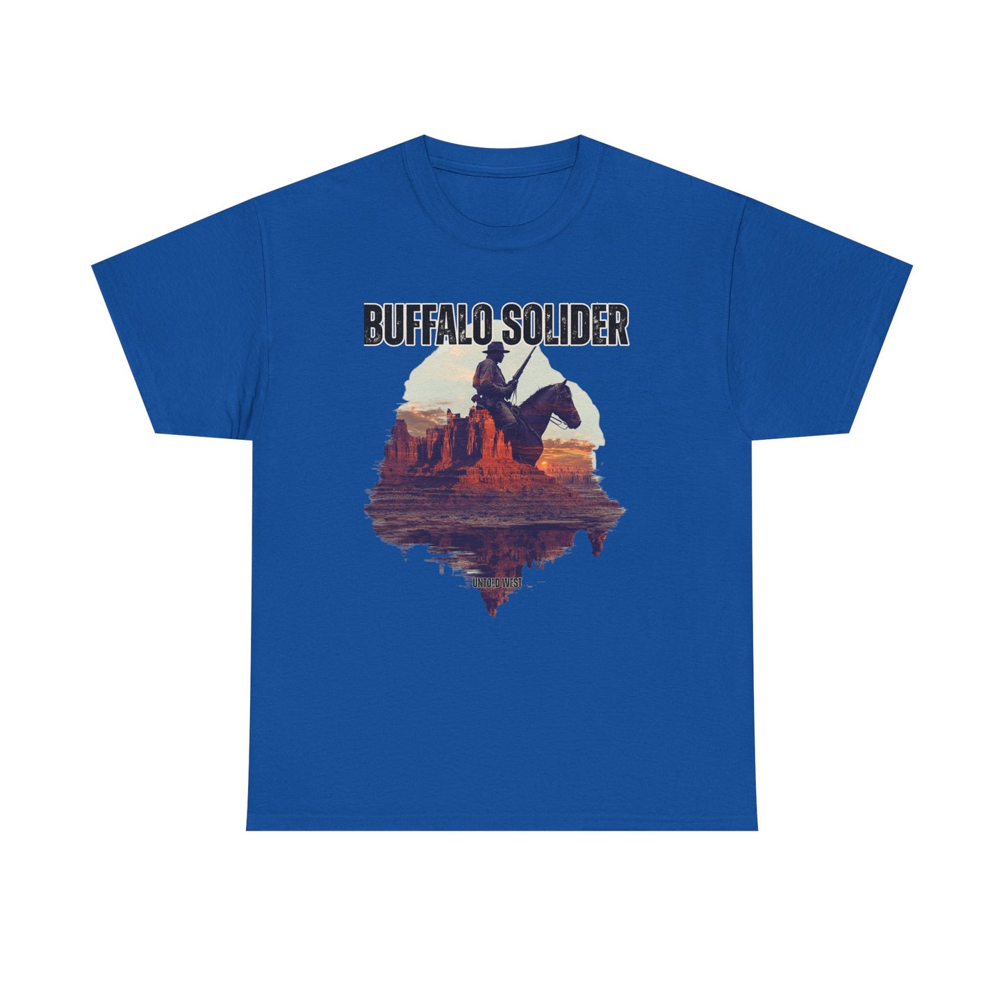 Vintage Buffalo Soldier Tee, Old West History Cotton Shirt, Unisex Graphic Tee, Cowboy Western Theme Top, Historical Military