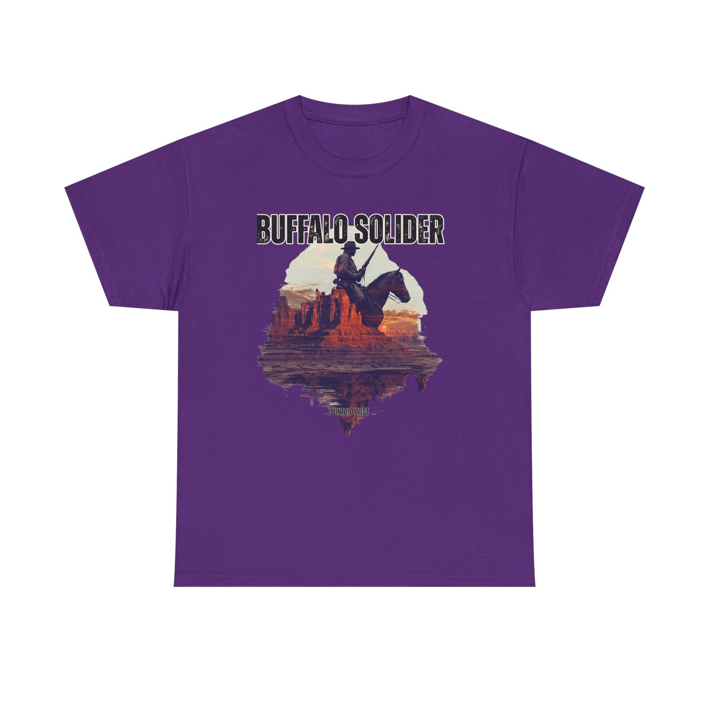Vintage Buffalo Soldier Tee, Old West History Cotton Shirt, Unisex Graphic Tee, Cowboy Western Theme Top, Historical Military