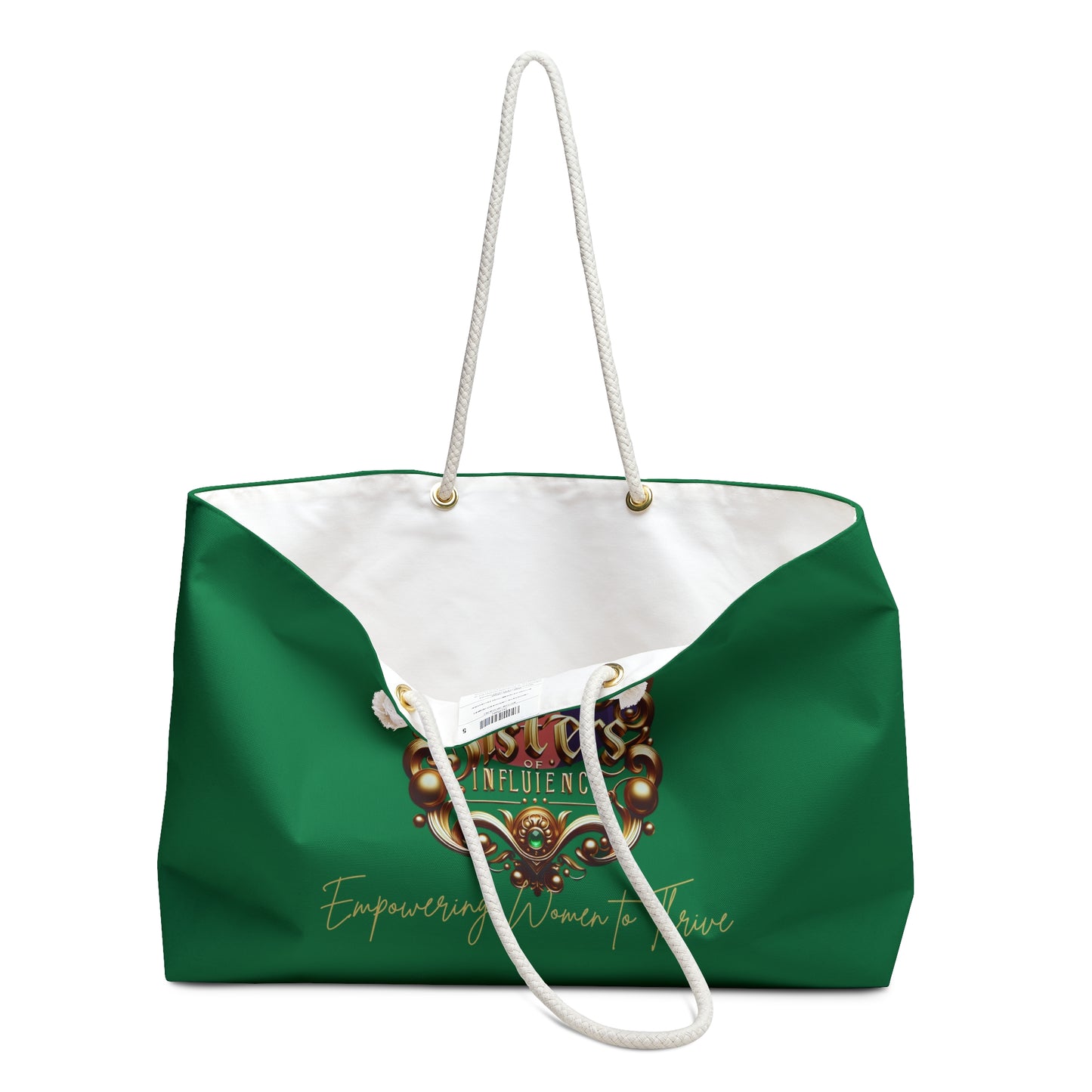 Empowering Sisters Weekender Bag | Travel Tote, Stylish Carry-On, Gift for Women, Weekend Getaway Bag, Bold & Chic