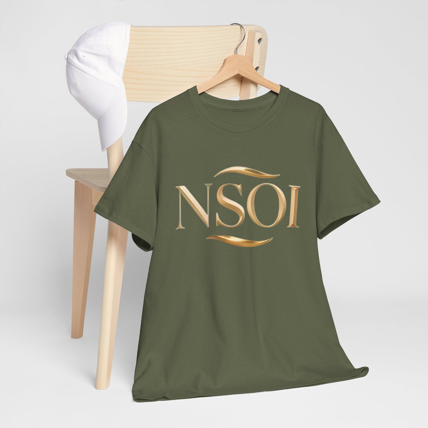 Stylish NSOI Unisex Heavy Cotton Tee for Casual Wear, Comfortable Everyday T-Shirt, Trendy Gift for Friends, Graphic Tee, Fashion Statement