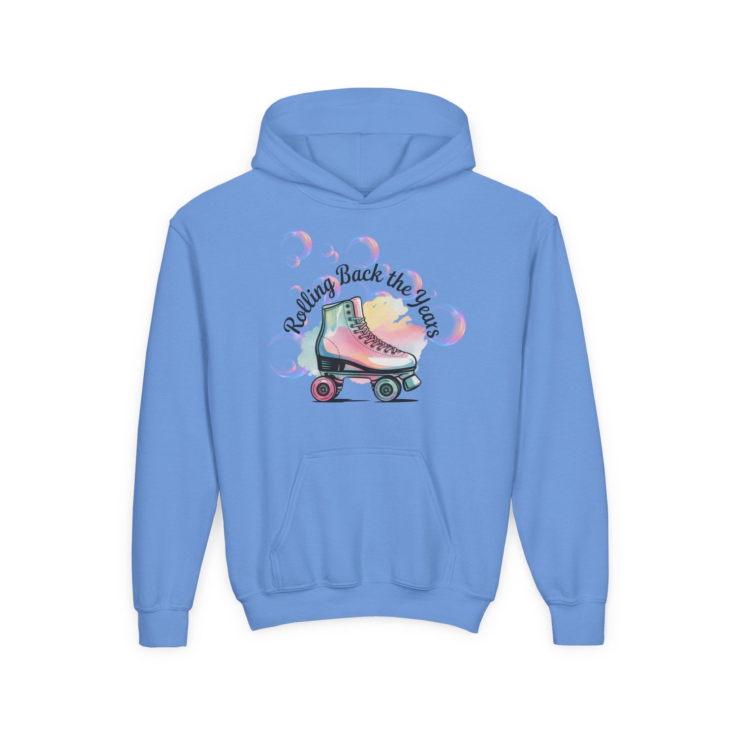 Retro Roller-Skating Hoodie, Youth Sweatshirt for Skate Lovers, Gift for Birthdays, Fun in Style, Nostalgic Vibes