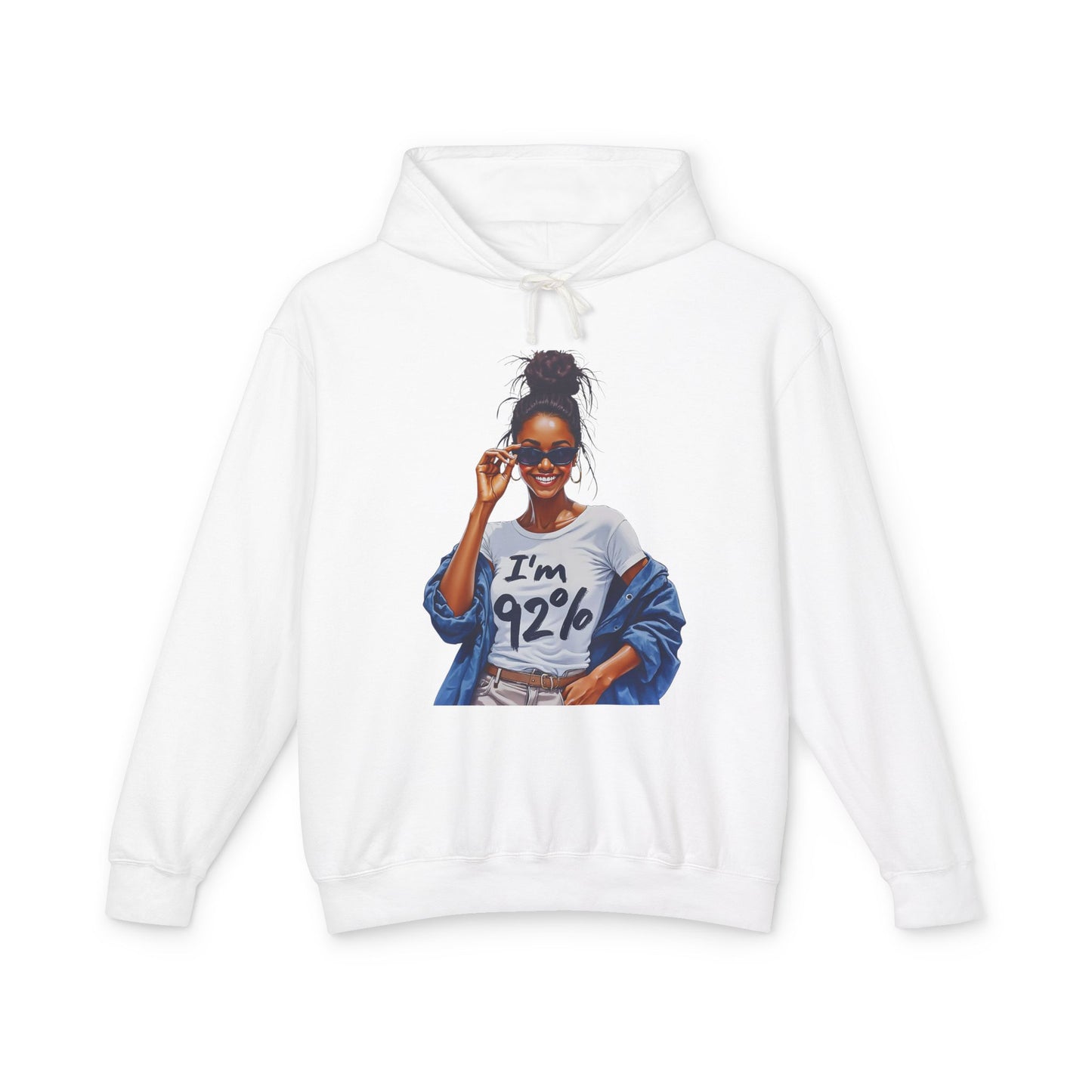 Black Women Voter Lightweight Hoodie, 92% Percentage Empowered, Unisex Sweatshirt, Political Activism, Social Justice Top, Voter Rights