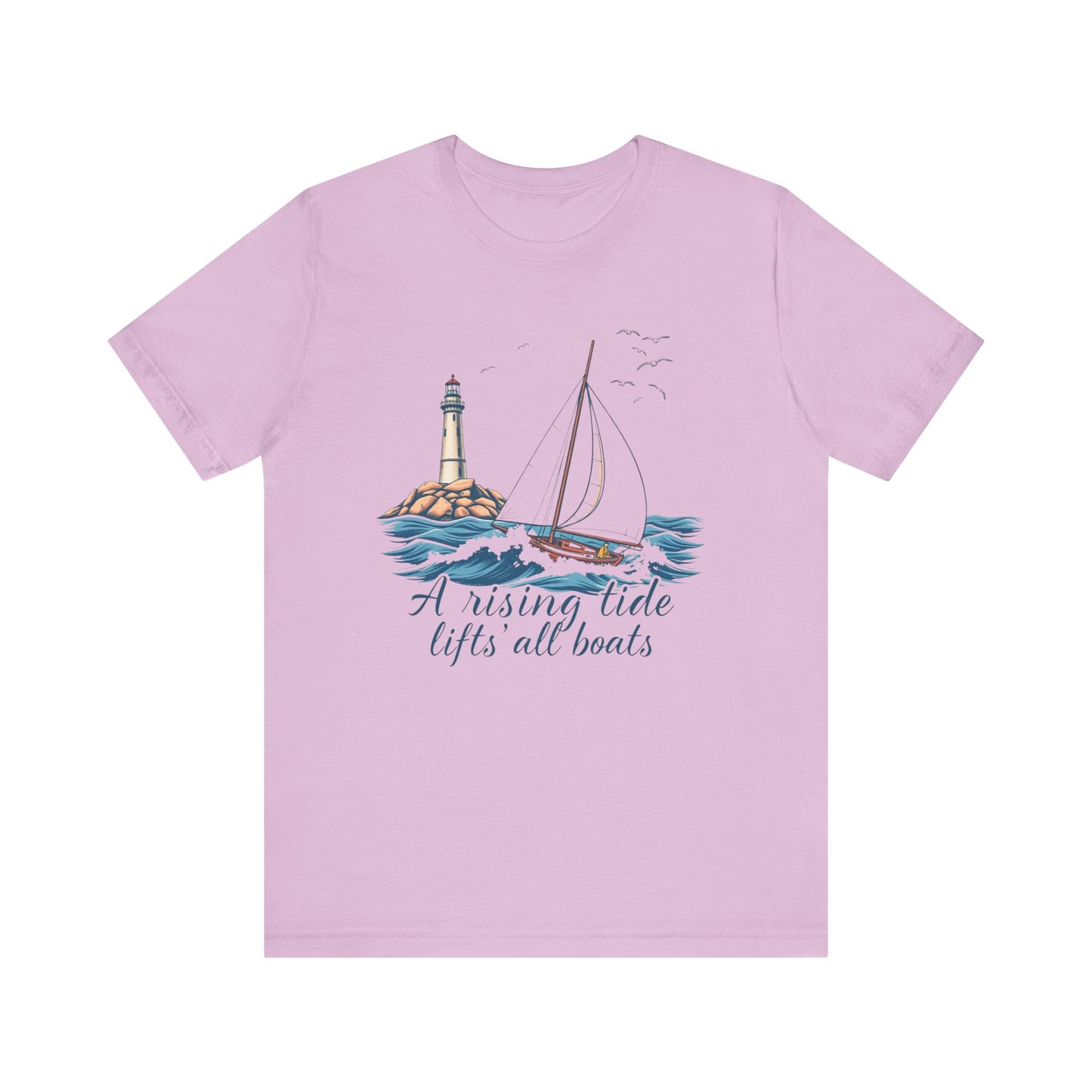 Nautical Tee, Boat Quote Shirt, Ocean Lover Tshirt, Beach Graphic Top, Maritime Theme Clothing, Sailor Gift Apparel