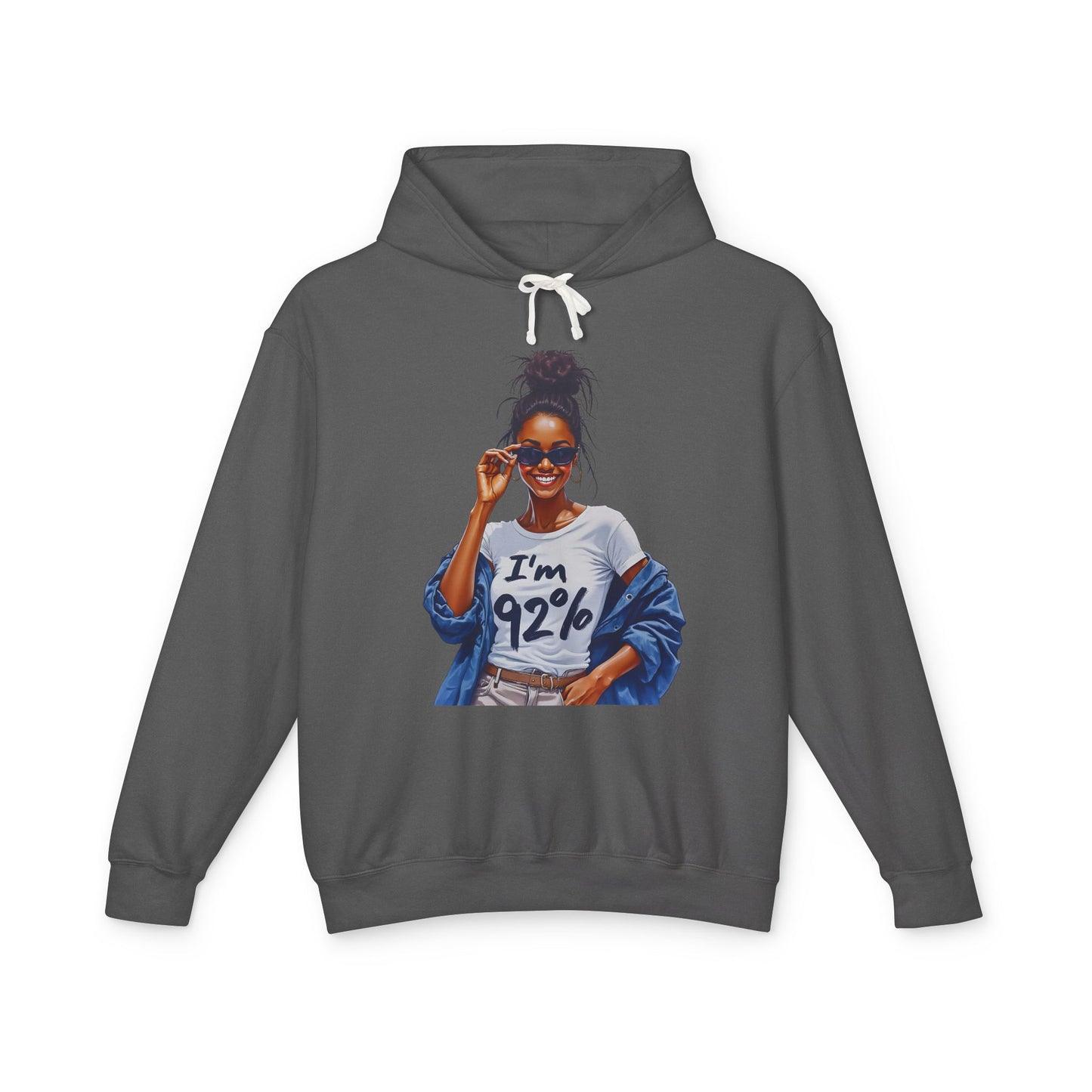 Black Women Voter Lightweight Hoodie, 92% Percentage Empowered, Unisex Sweatshirt, Political Activism, Social Justice Top, Voter Rights