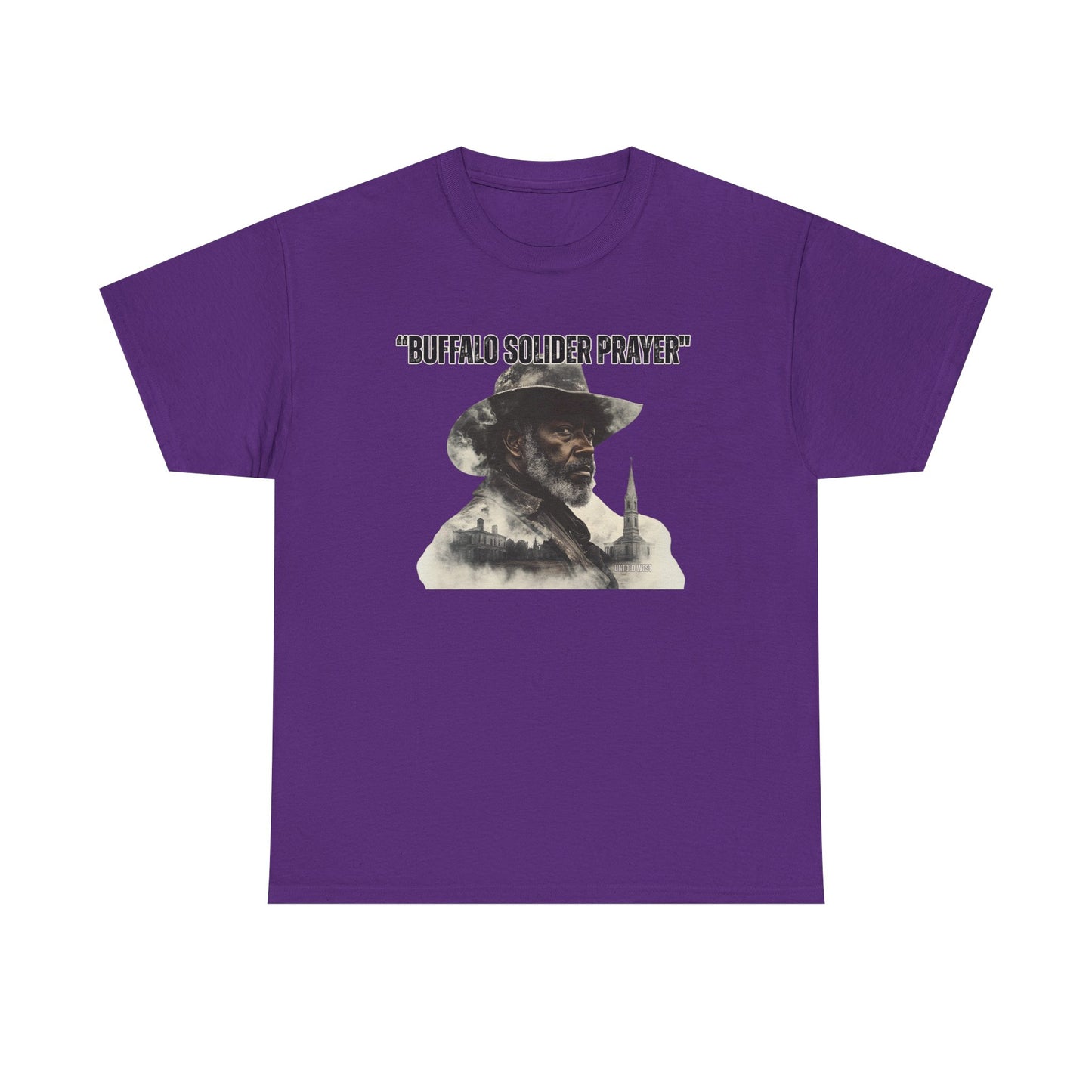 Buffalo Soldier Prayer Unisex Tee, Vintage Graphic Heritage Apparel for Veterans, Gift Shirt
