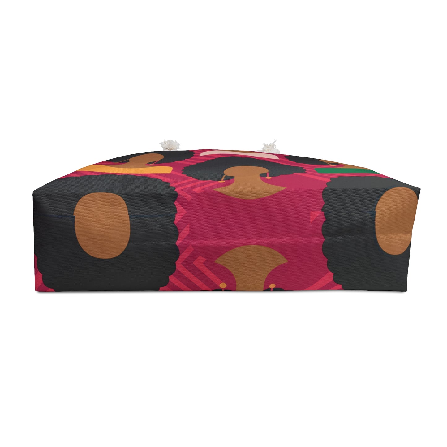 Weekender Bag, African Heritage Female Silhouettes Pattern, Travel Tote, Overnight Duffle, Carry-On Luggage, Ethnic Print Gym Bag