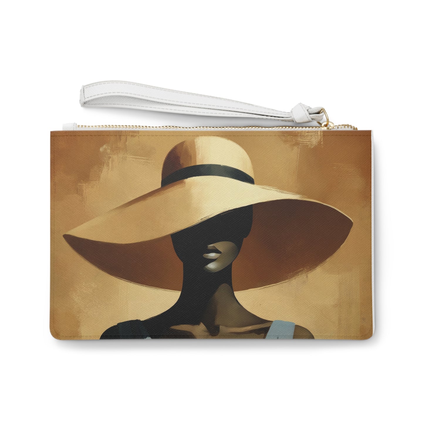Elegant Wide-Brim Hat Clutch Bag