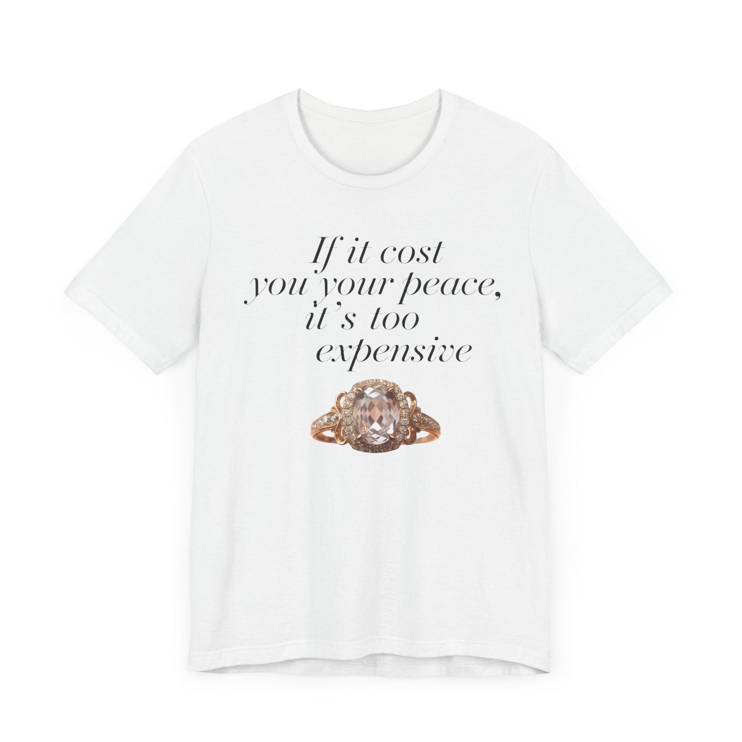 Peaceful Reminder Unisex Tee, Inspirational Shirt for Women, Graphic Tee, Empowering Tshirt, Positive Quote Top