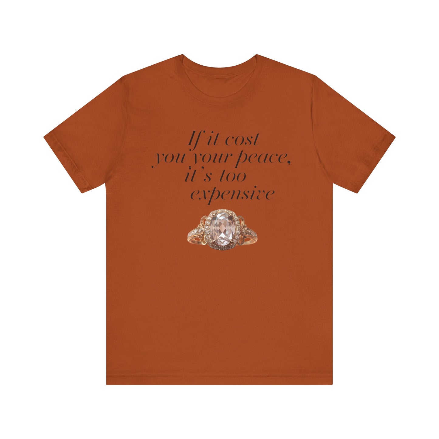 Peaceful Reminder Unisex Tee, Inspirational Shirt for Women, Graphic Tee, Empowering Tshirt, Positive Quote Top