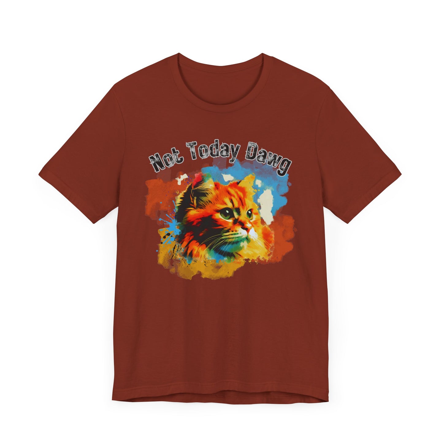 Cat Graphic Tee, Unisex Jersey Short Sleeve, Not Today Dawg, Cat Lover T-Shirt, Casual Wear, Funny Gift, Animal Shirt, Cute Kitten Top